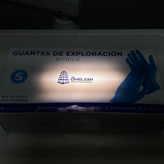 Guantes azul de nitrilo anelsam