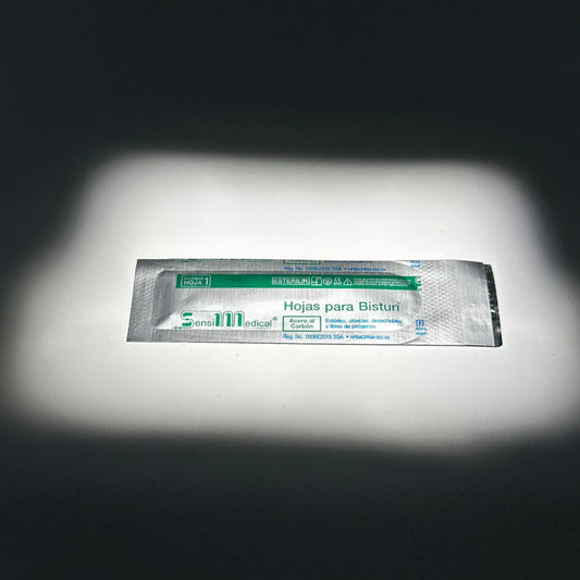 Hoja de bisturi sensimedical de acero al carbon