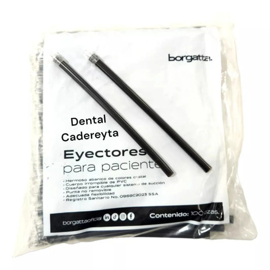 Eyectores borgatta negro punta transparente