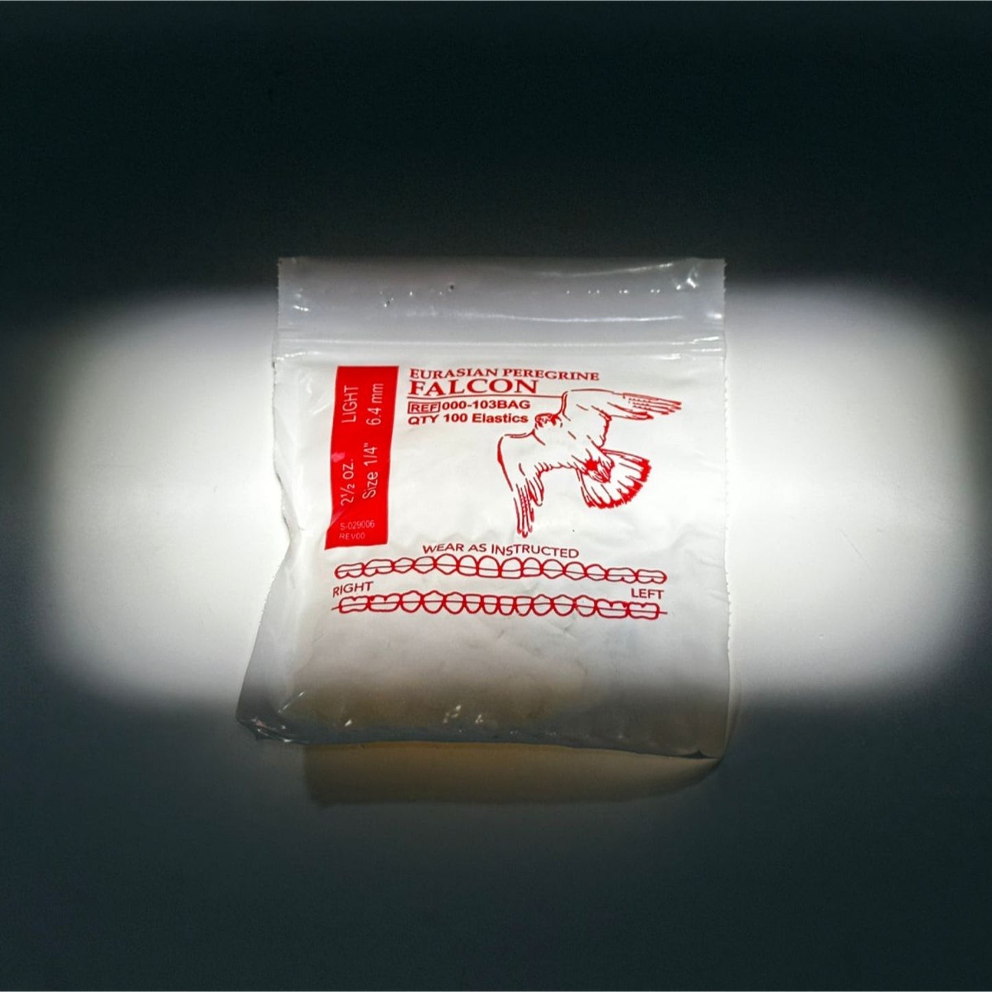 Ligas intraorales 2.5oz 1/4 falcon AO