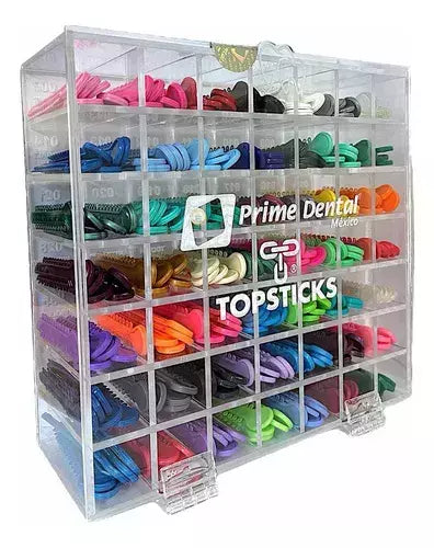 Kit estuche de modulos ligas colores con organizador