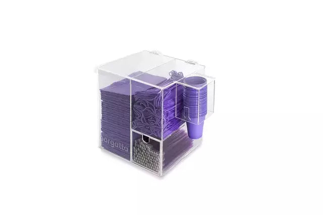 Organizador, dispensador set de producción