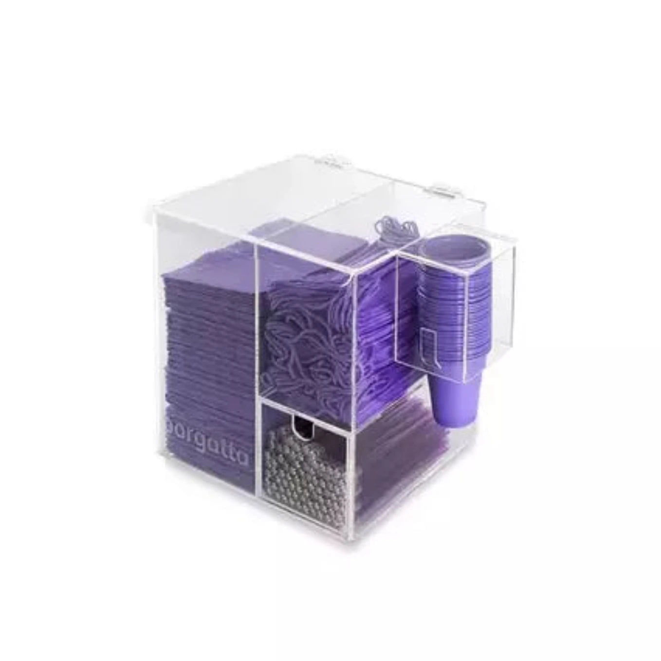 Organizador, dispensador set de producción