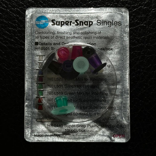Discos shofu super snap single paq/8