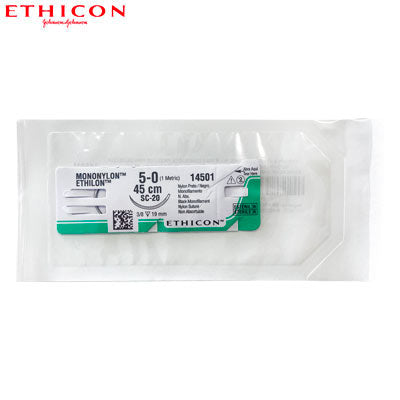 Sutura  nylon 5-0 45x2.0cm