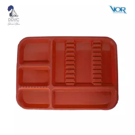 Charola de plastico anclada