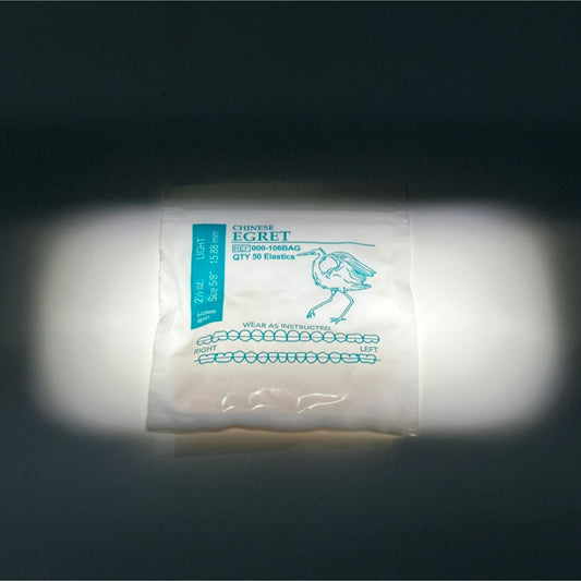 Ligas intraorales 2.5oz 5/8 egret AO