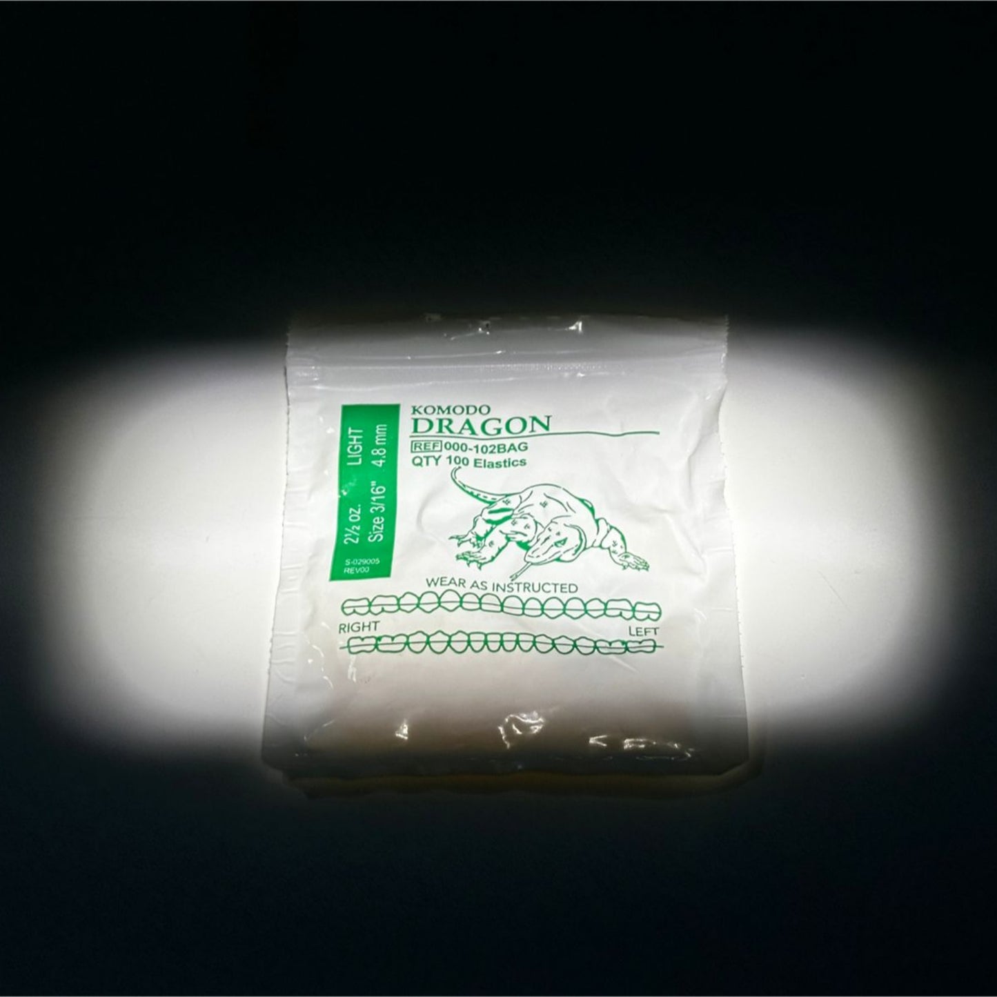 Ligas intraorales 2.5oz 3/16 dragon AO