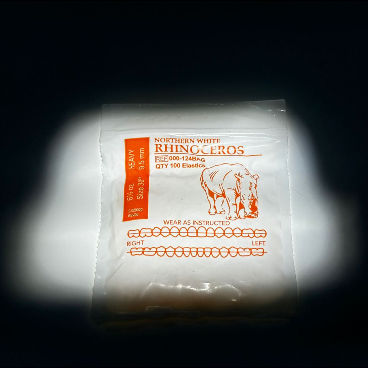 Ligas intraorales 6.5oz 3/8 rinoceronte AO