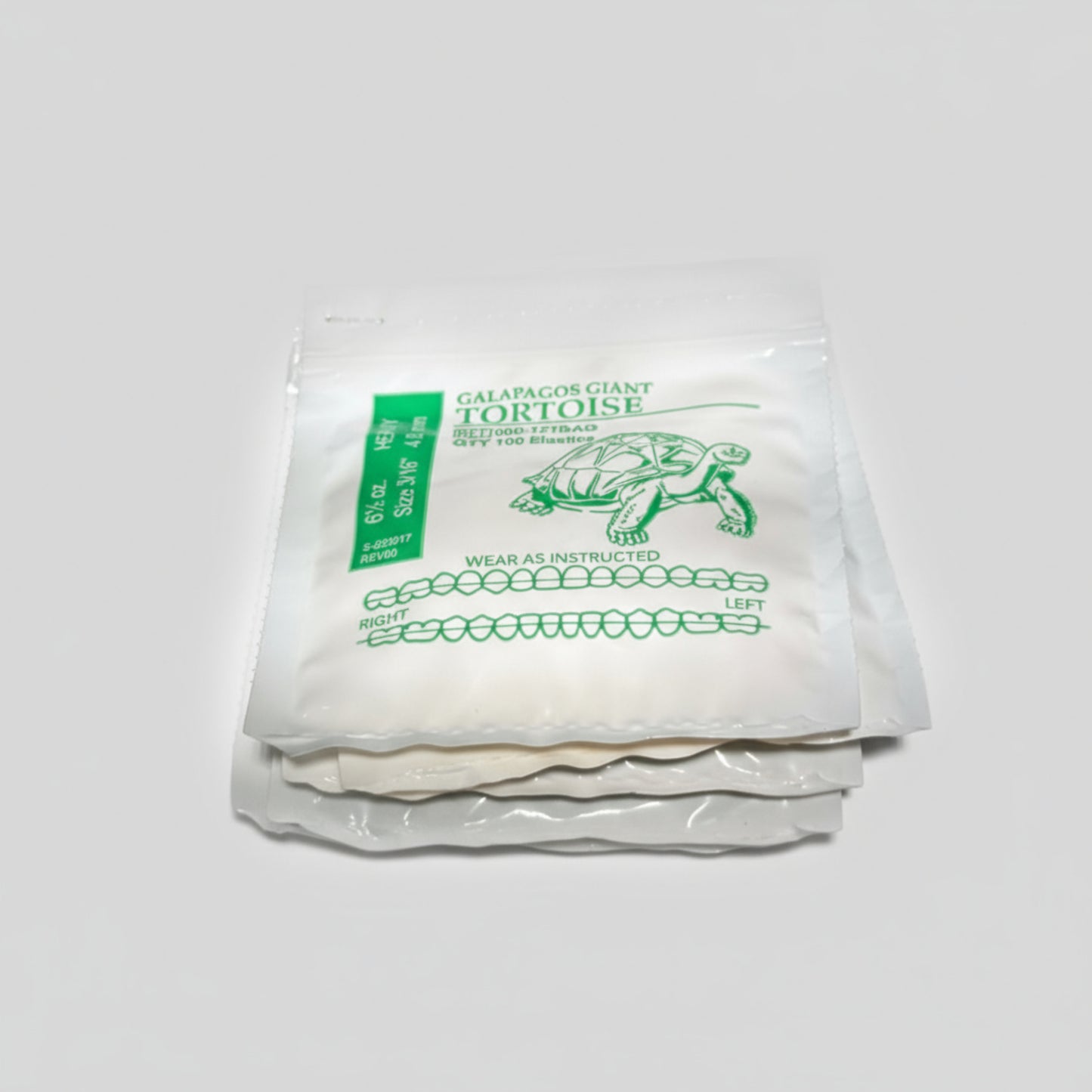 Ligas intraorales 6.5oz. 3/16 tortuga