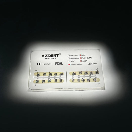 Brackets Azdent Mini Roth 22 – Brackets metálicos de ortodoncia