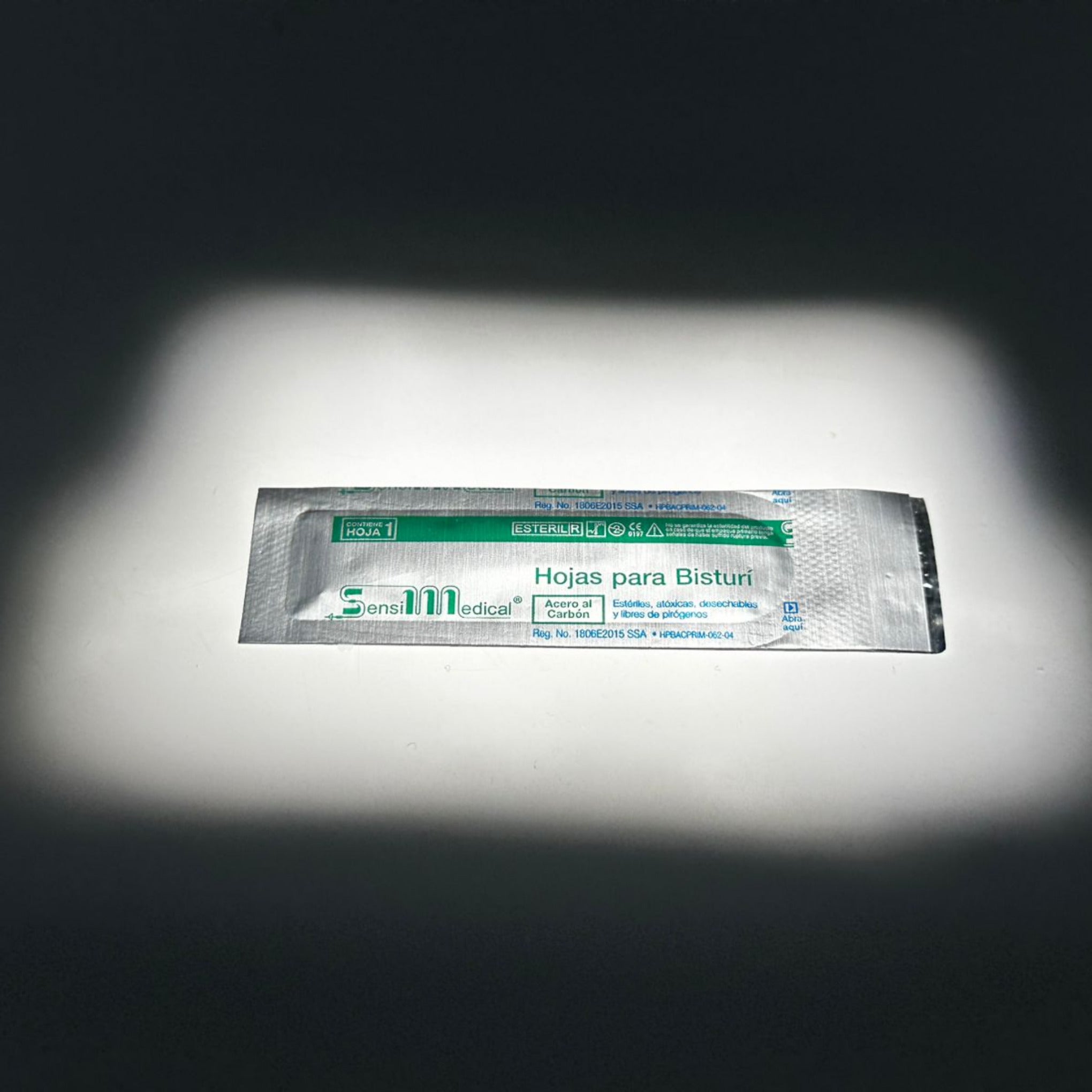 Hoja de bisturi sensimedical de acero al carbon