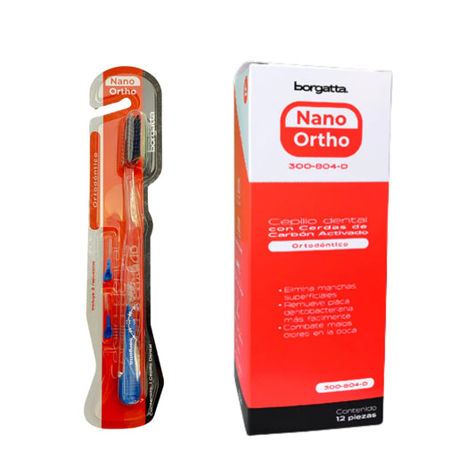 Cepillo dental ortodontico nano orto caja c 12
