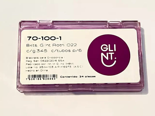 Brackets Glint roth .022 con tubos