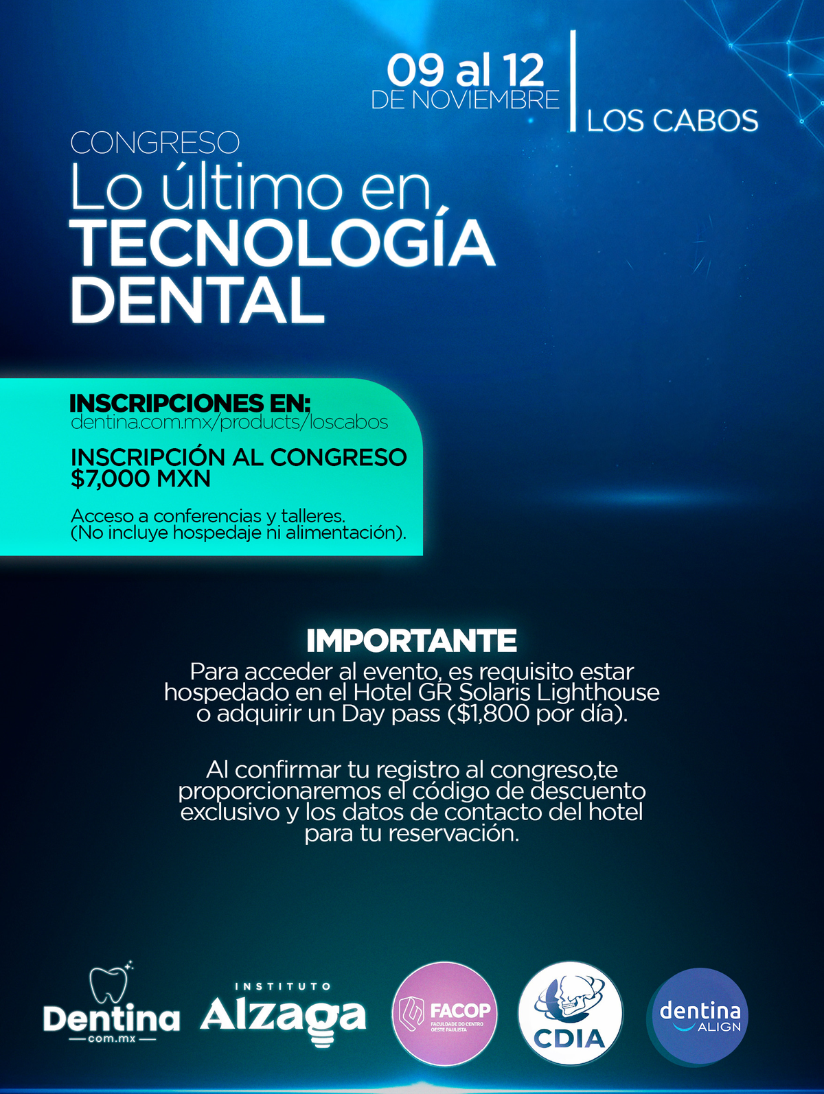 ⚡ Últimos 30 Lugares — Congreso DENTINA 2026 | Los Cabos