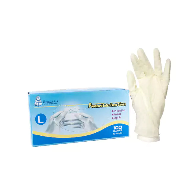 Guantes de latex con polvo blanco anelsam