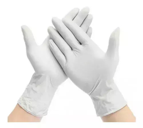 Guantes de latex blanco