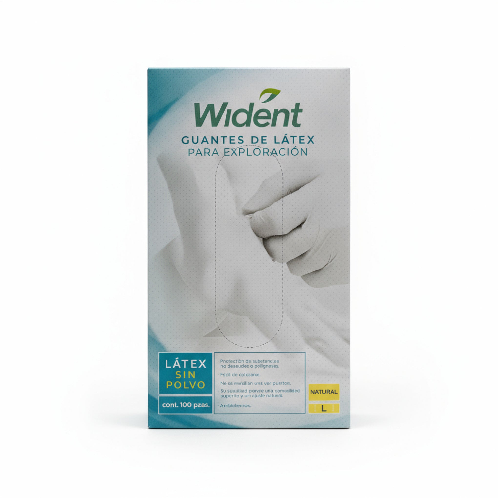 Guantes De Latex Sin Polvo  Natural Wident