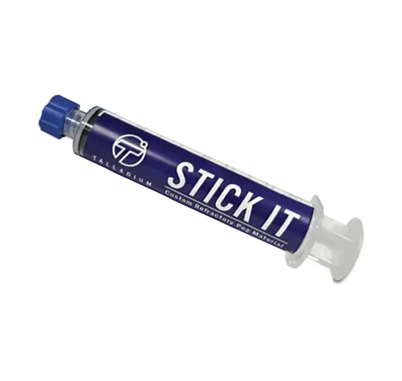 Pegamento refractario talladium stick it jeringa