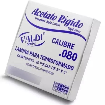 Acetato rigido valdi por pieza