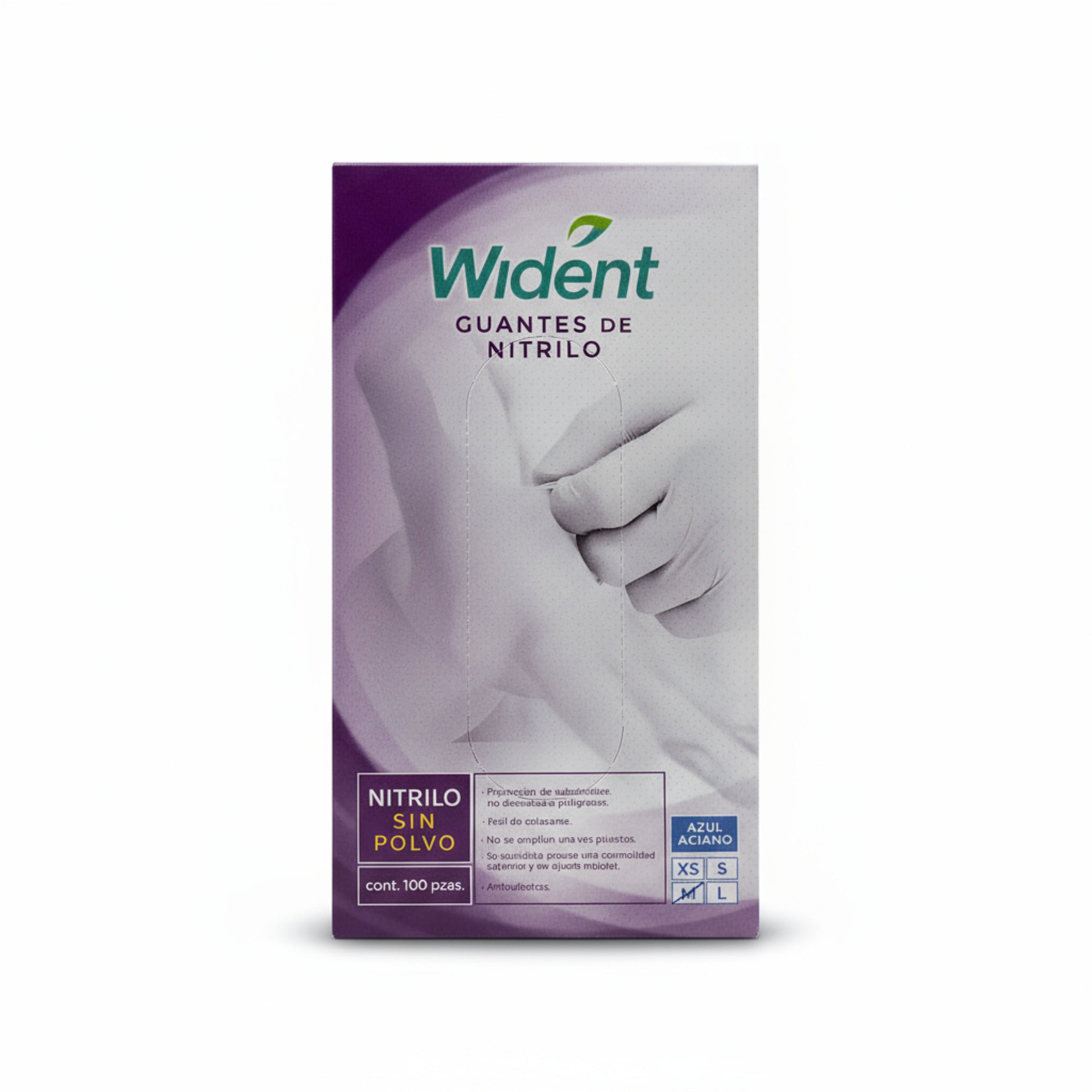 Guantes de nitrilo azul anciano wident