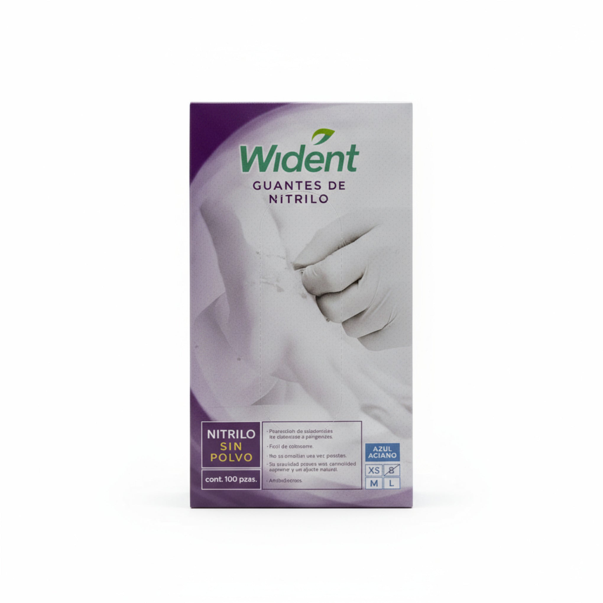 Guantes de nitrilo azul anciano wident