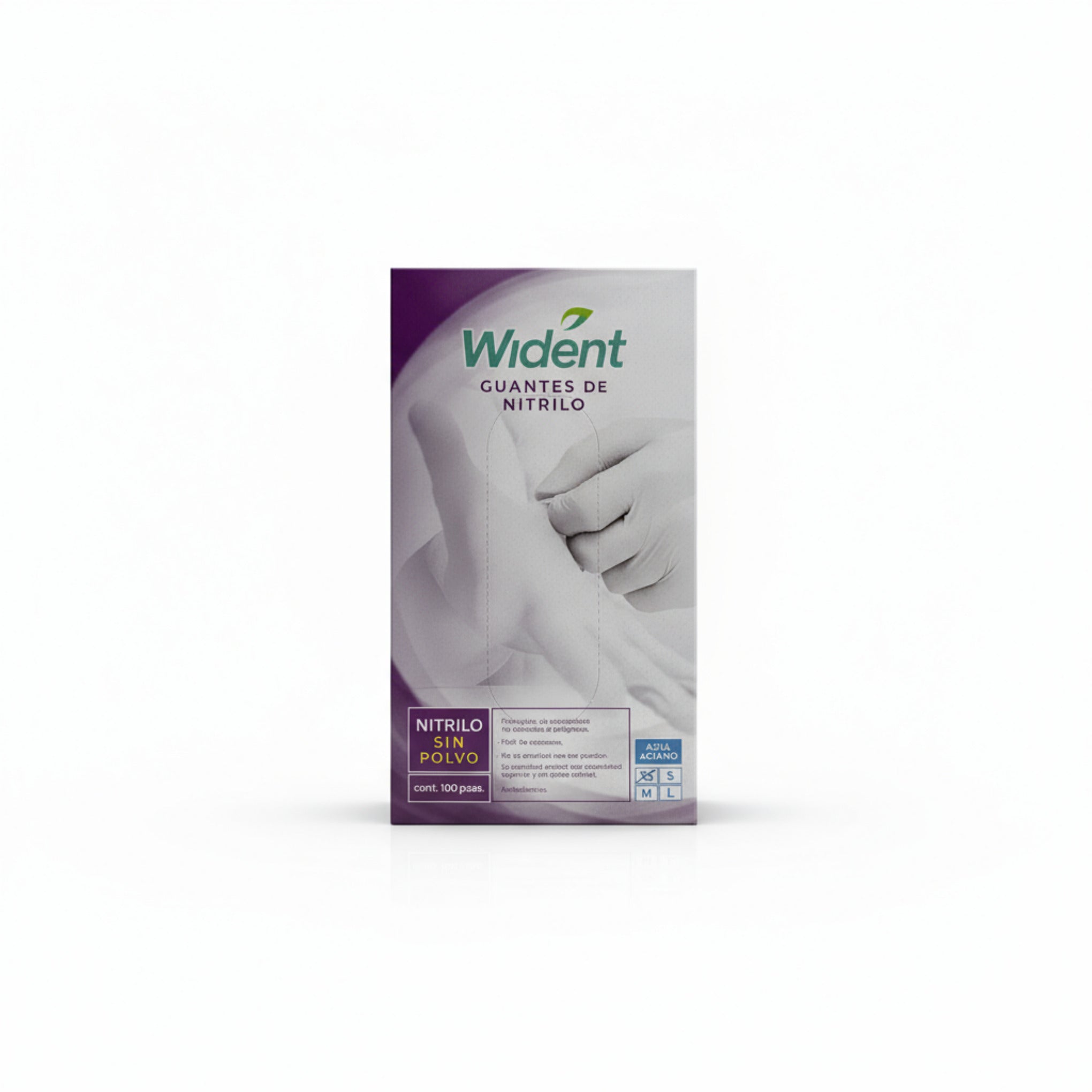 Guantes de nitrilo azul anciano wident