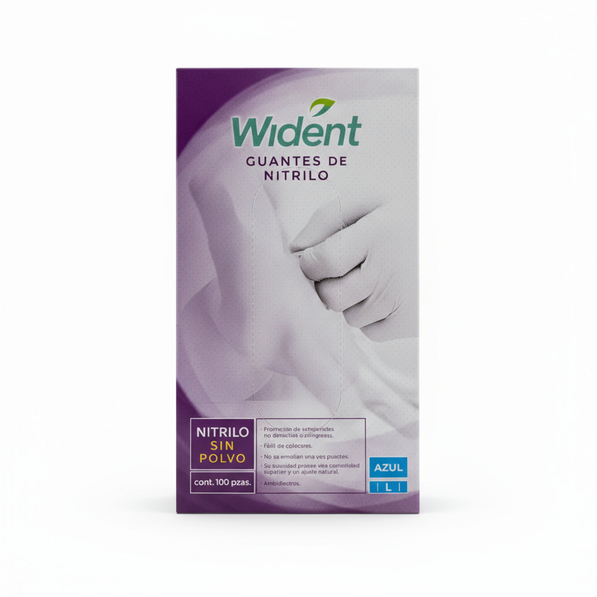 Guantes de nitrilo azul wident