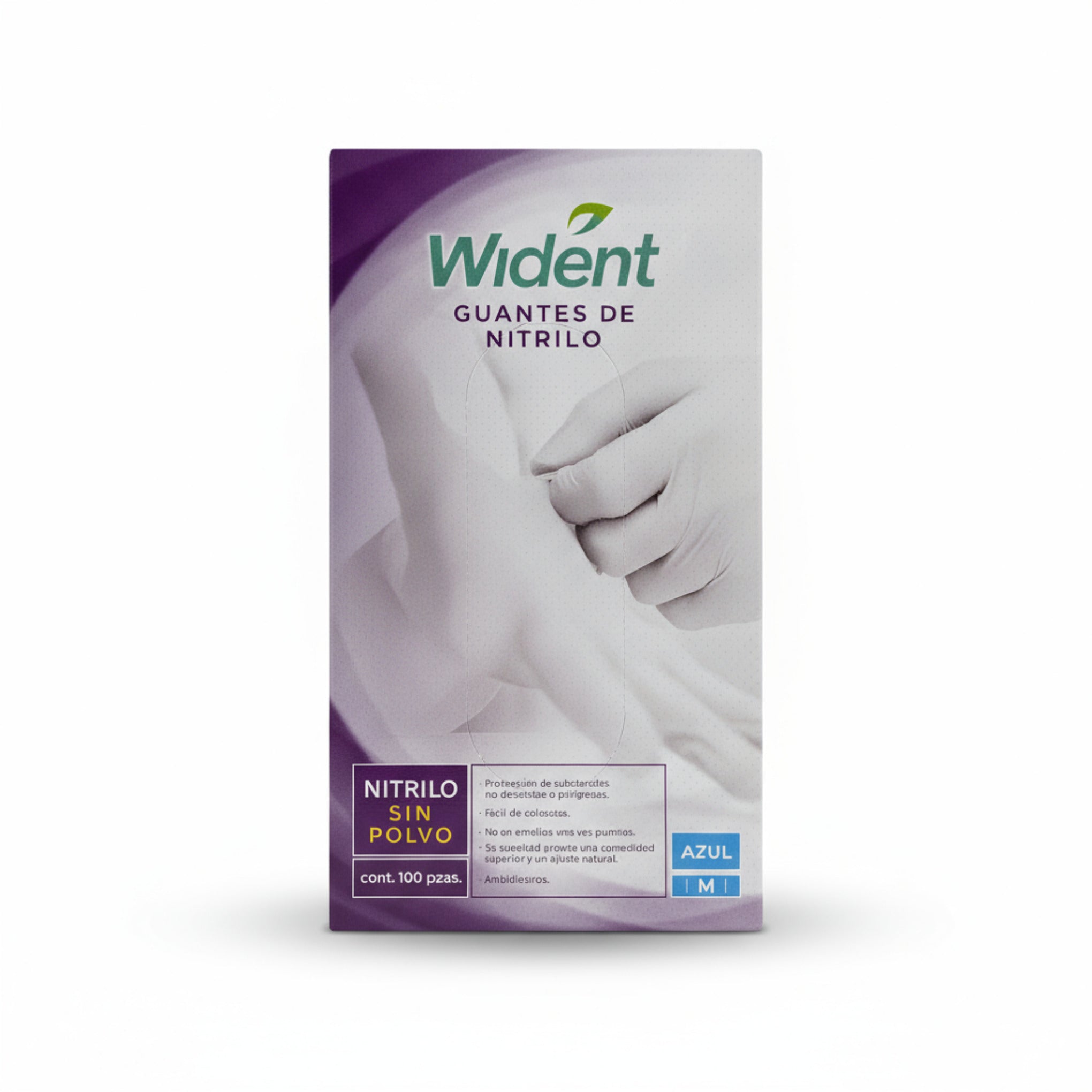 Guantes de nitrilo azul wident