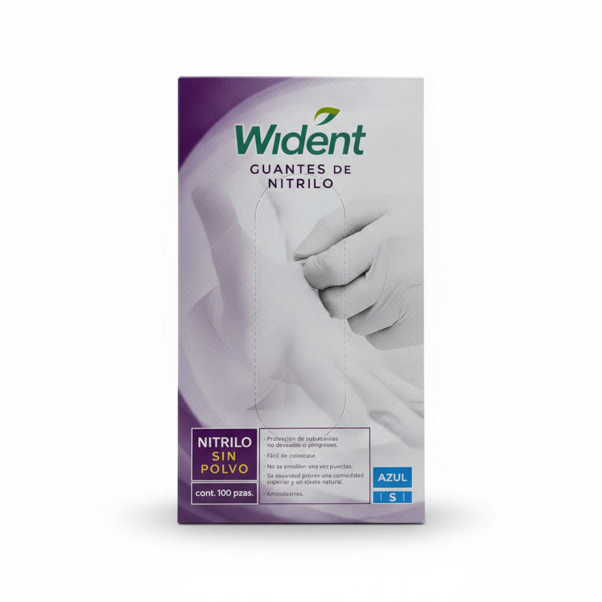 Guantes de nitrilo azul wident