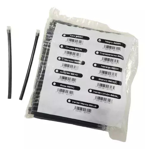 Eyectores borgatta negro punta transparente