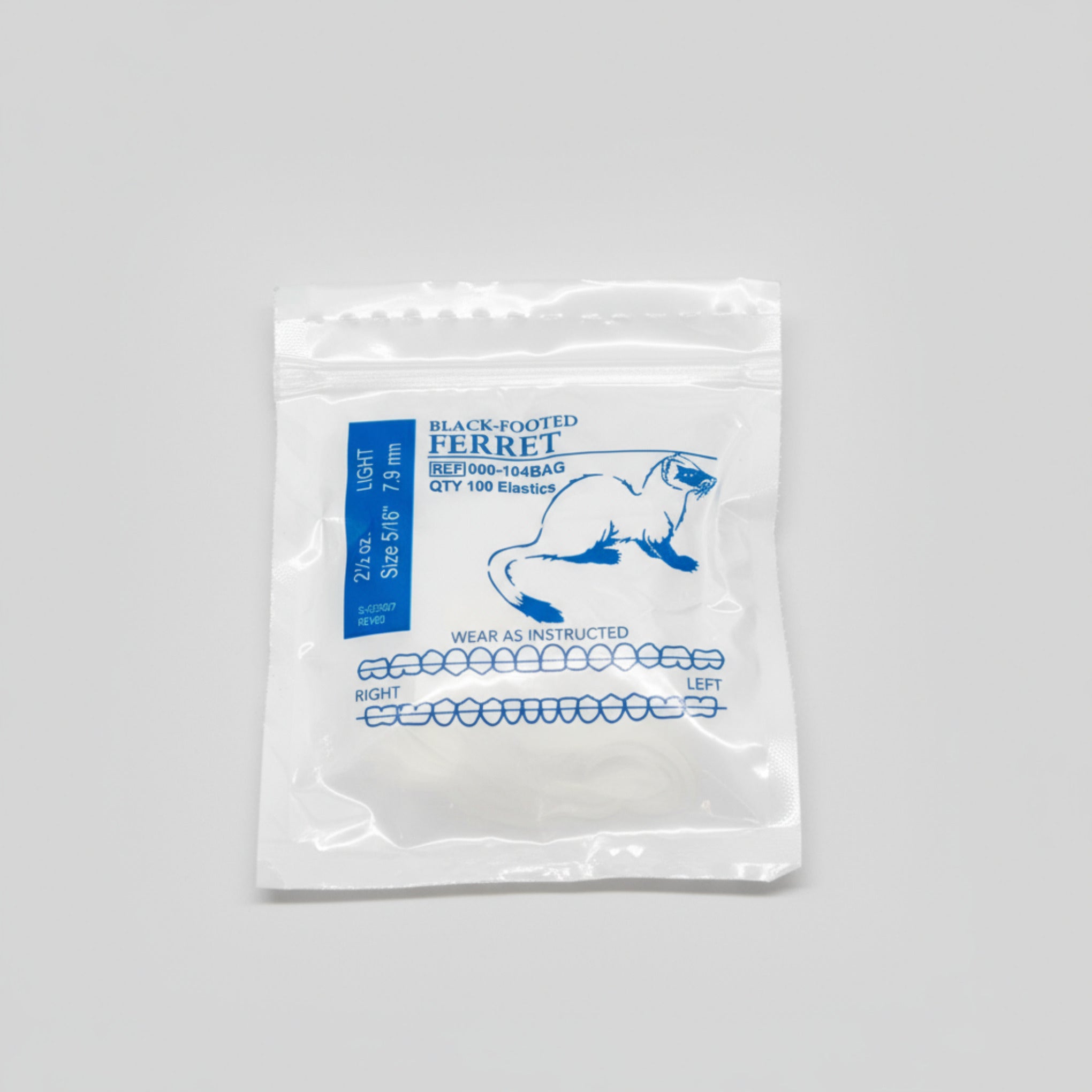 Ligas intraorales 2.5oz 5/16 ferret AO