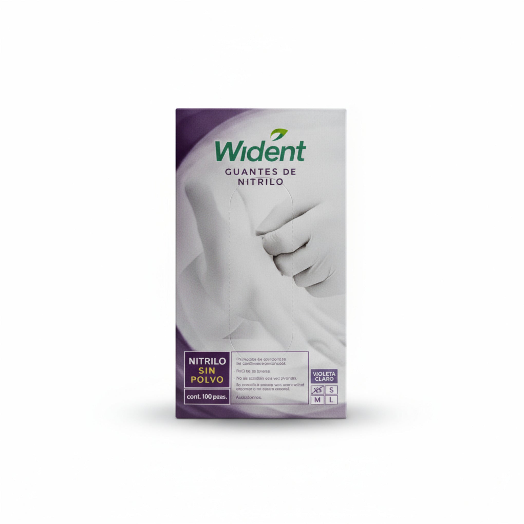 Guantes de nitrilo morado wident