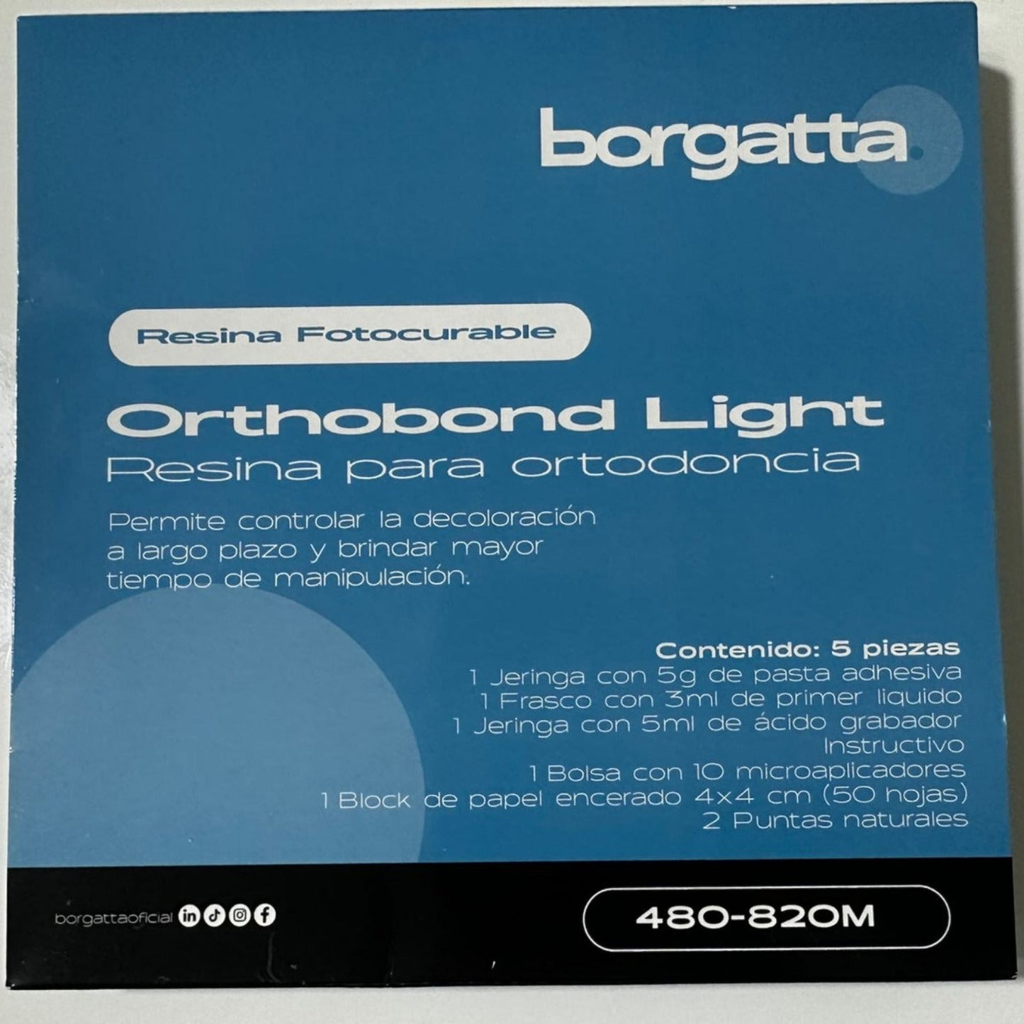 Kit orthobond resina p brackets Borgatta