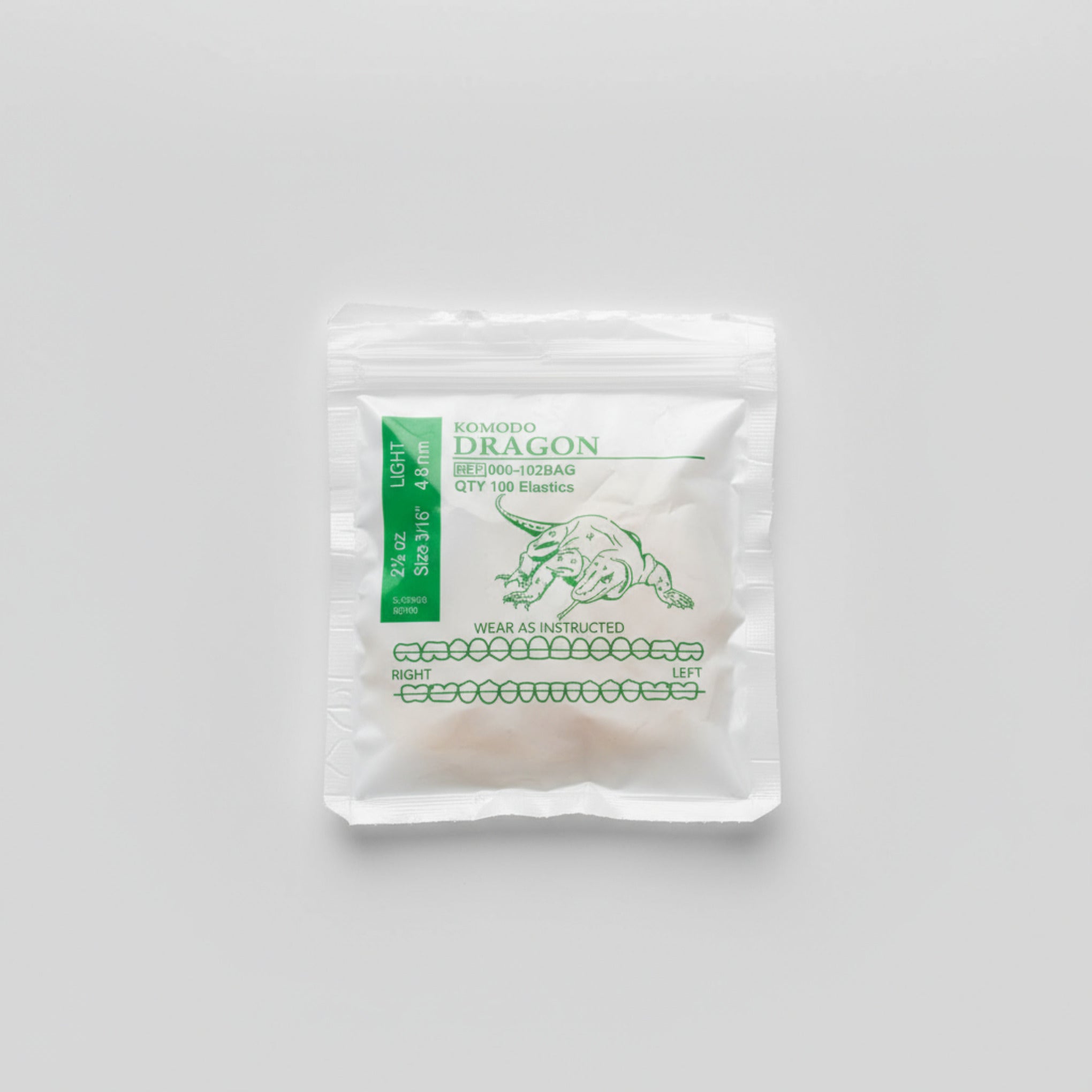 Ligas intraorales 2.5oz 3/16 dragon AO