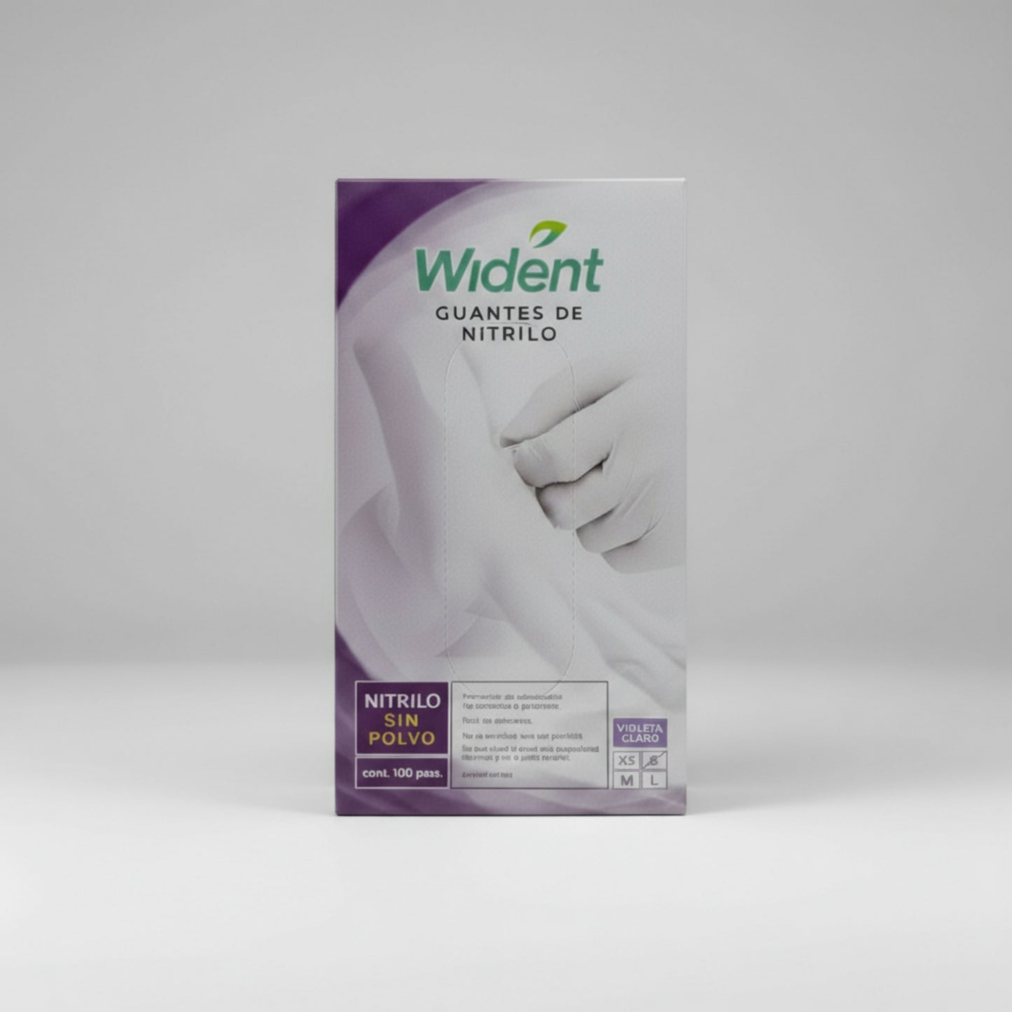 Guantes de nitrilo morado wident
