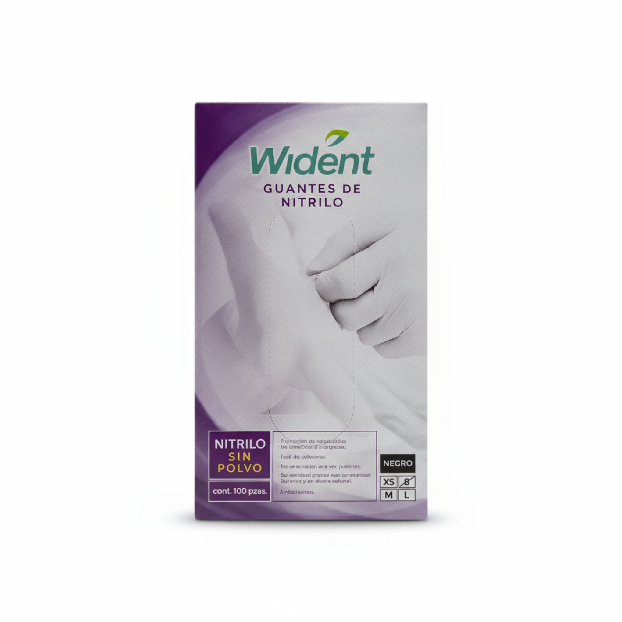 Guantes de nitrilo negro wident