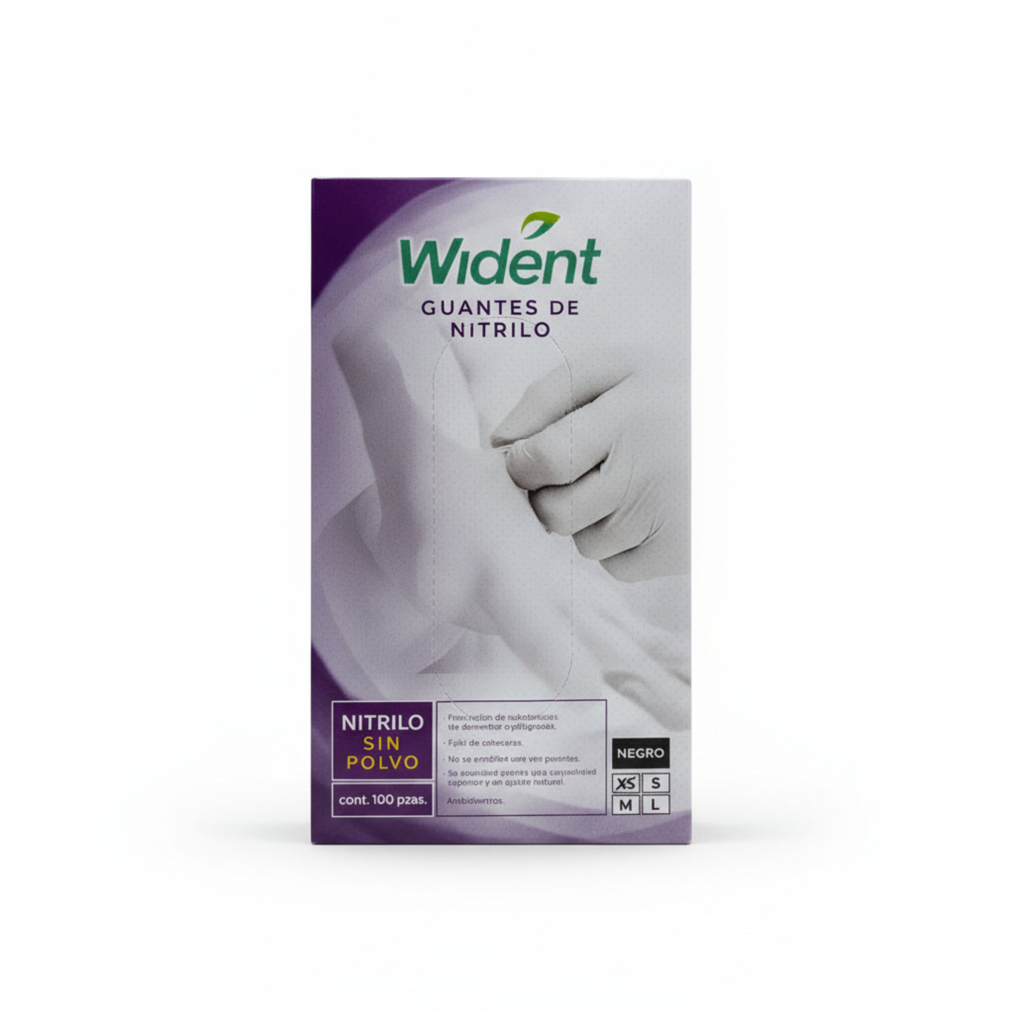 Guantes de nitrilo negro wident
