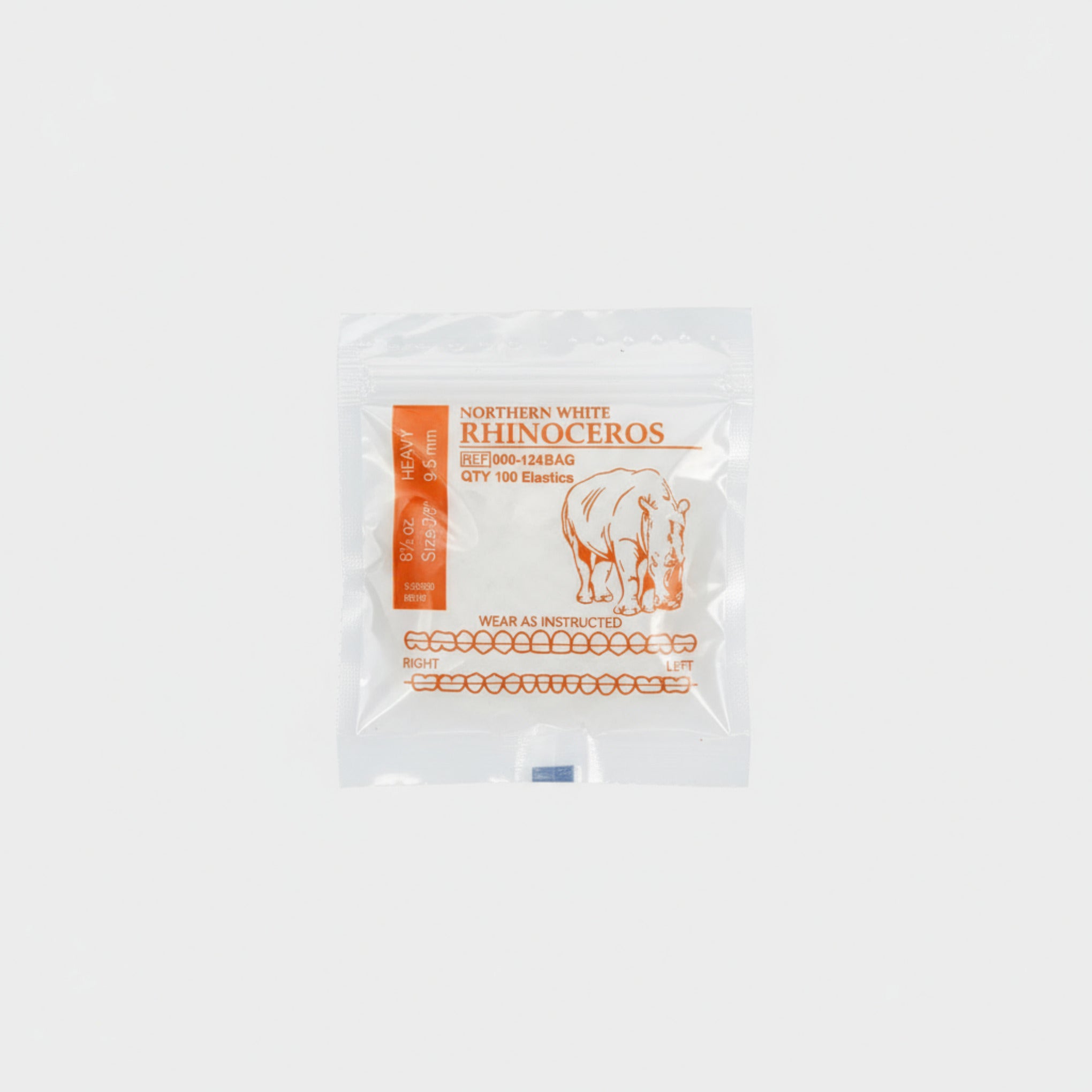 Ligas intraorales 6.5oz 3/8 rinoceronte AO