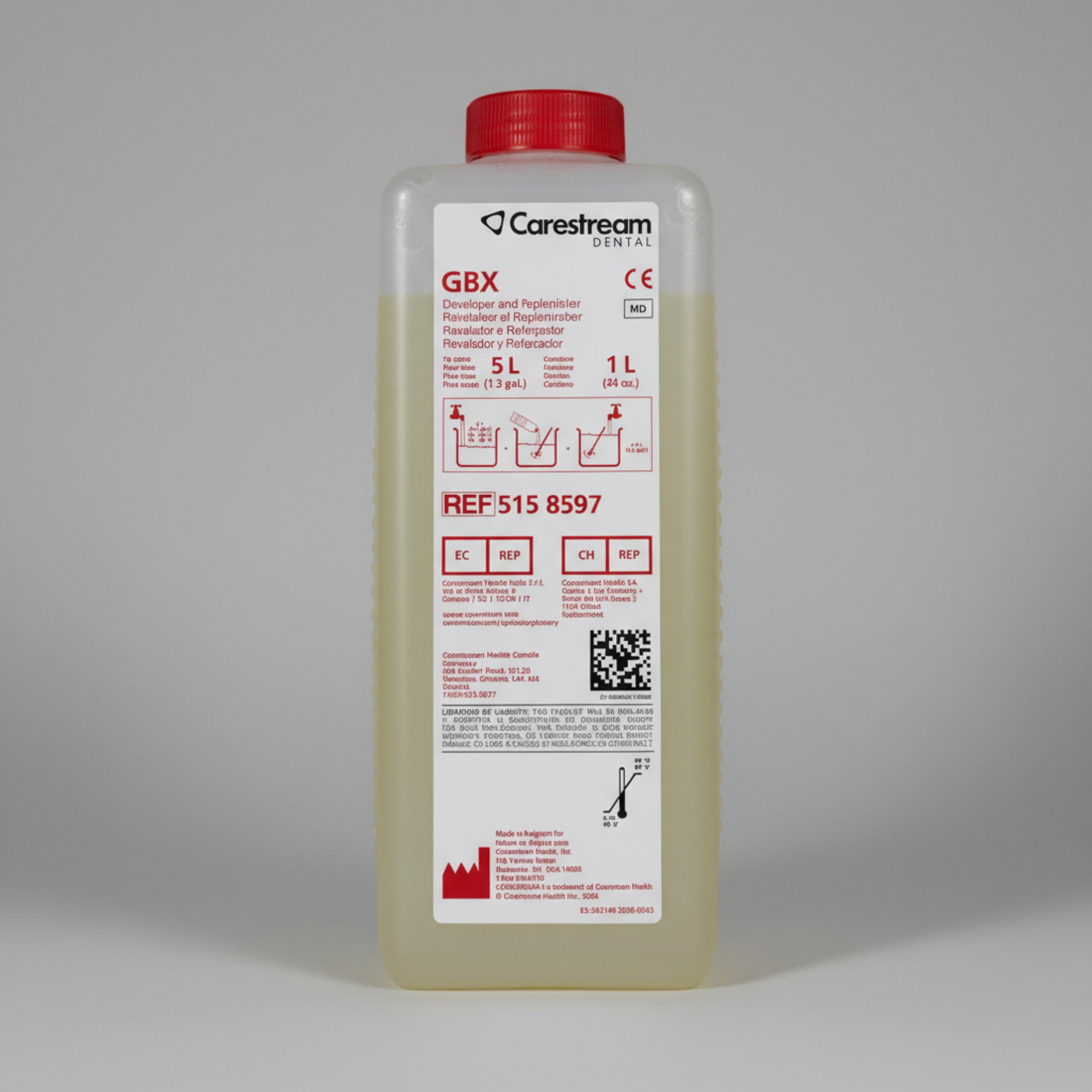 Revelador y reforzador carestream 1L